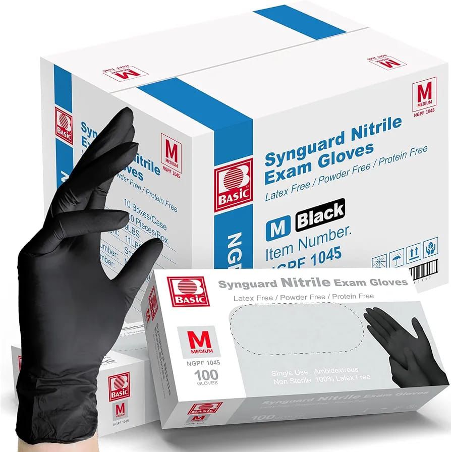 Guantes de Nitrilo Negro