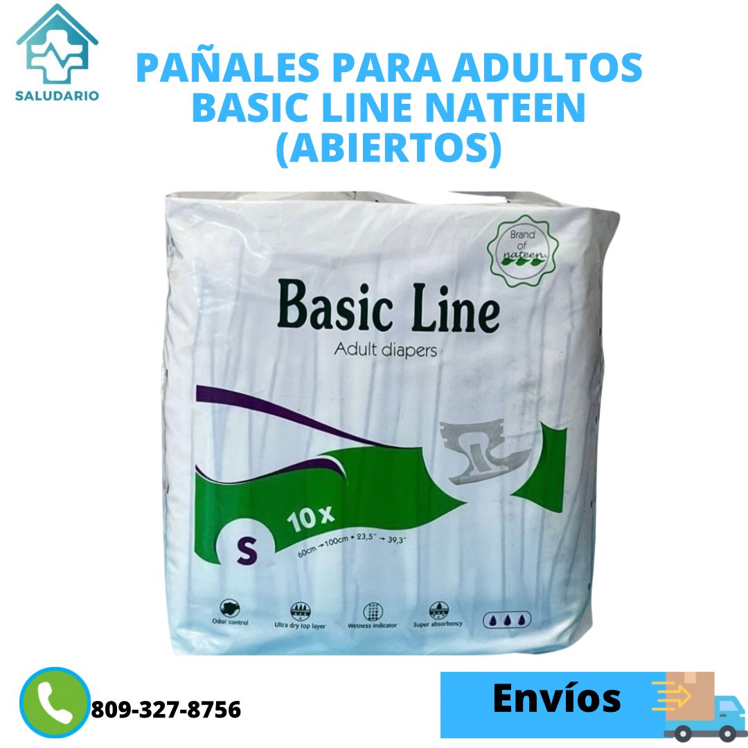 Pañales para Adultos Basic Line Nateen (Abiertos)
